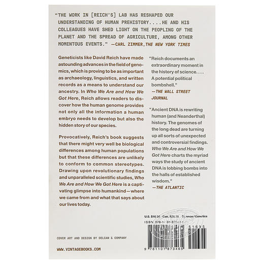 【中商原版】人类起源的故事 我们是谁 我们从哪里来 英文原版 Who We Are and How We Got Here 遗传 生物科学 DNA 商品图1