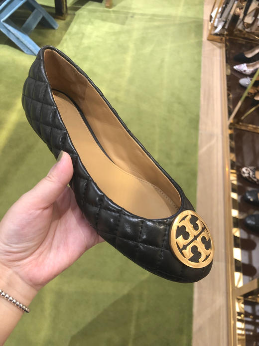 新款！Tory burch TB小香风金扣平底鞋 商品图3