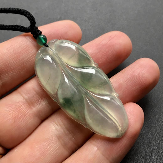 冰种飘花翡翠大叶子 商品图4