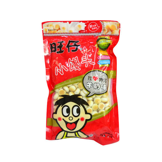 旺旺旺仔特浓牛奶小馒头210g 商品图0