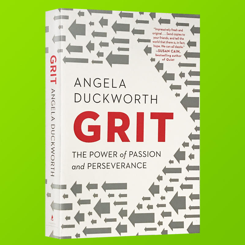 坚毅英文原版grit 释放激情与坚持的力量the Power Of Passion And Perseverance 自我提升成功励志ted演讲教材正版进口英语书