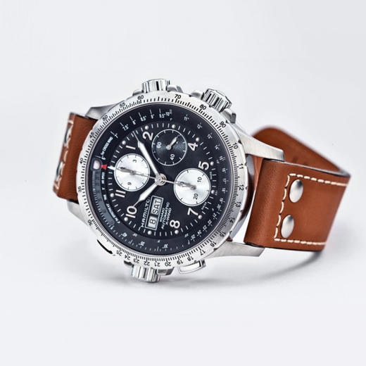 汉米尔顿 Hamilton 卡其航空超越风速系列男士自动机械腕表 H77616533 商品图1