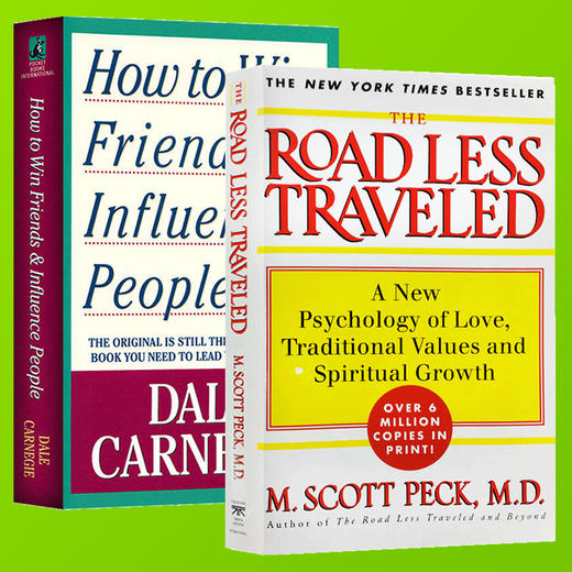 正版进口 少有人走的路 人性的弱点 英文原版 心智成熟的旅程社会心理学经典小说2本套装 心灵与修养人生哲学智慧成功励志英语书籍 商品图1