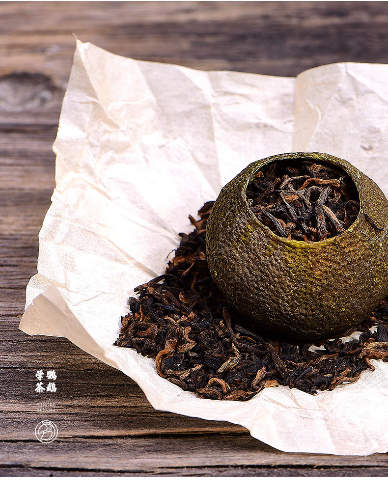 茶叶-小青柑-2019年小青柑新会三江柑皮陈年陈宫廷普洱