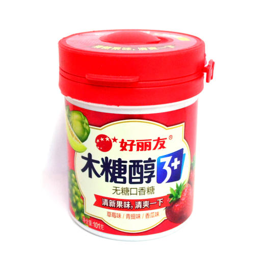 好丽友木糖醇西域水果味口香糖101g 商品图0