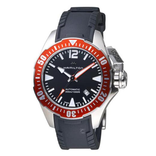 汉米尔顿 Hamilton 卡其海军蛙人系列男士自动机械腕表 H77725335 商品图1