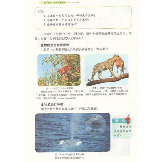 鲁科版初中五四制生物学六年级上册 义务教育教科书教材课本（五四学制） 山东科学技术出版社 生物六上初中一年级用书 商品图4