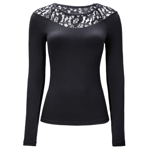 FS258梵美人瑜伽服长袖(锦纶+莱卡)黑色白色 断码清仓 商品图6