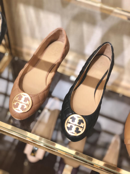 新款！Tory burch TB小香风金扣平底鞋 商品图0