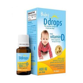 【跨境】美国 Ddrops维生素D3 滴剂400IU 2.5ml（蓝色）