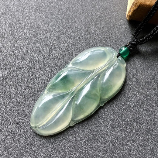 冰种飘花翡翠大叶子 商品图1