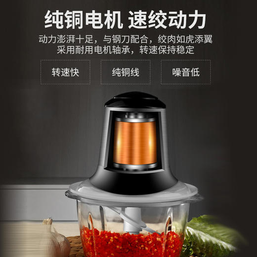 SD-PY-790电动不锈钢馅菜打料理搅拌蒜蓉泥器小型碎肉机TZW 商品图2