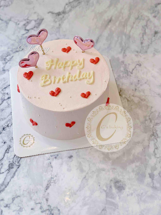 ins简约心心款  忌廉蛋糕（默认自提，收费配送请联系客服） 商品图0