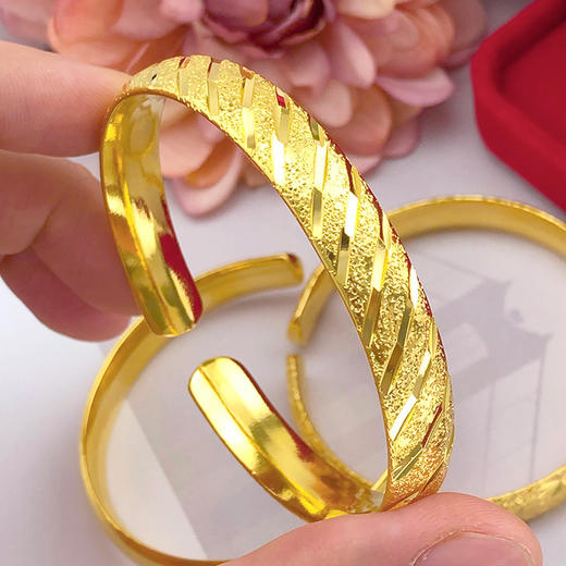 NY-W001616越南沙金满天星光面流星雨手镯 商品图4