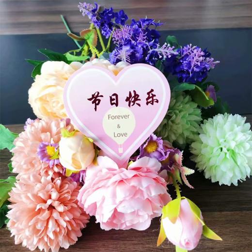 【琳琅】LX单心卡片粉色（45张/包） 商品图1