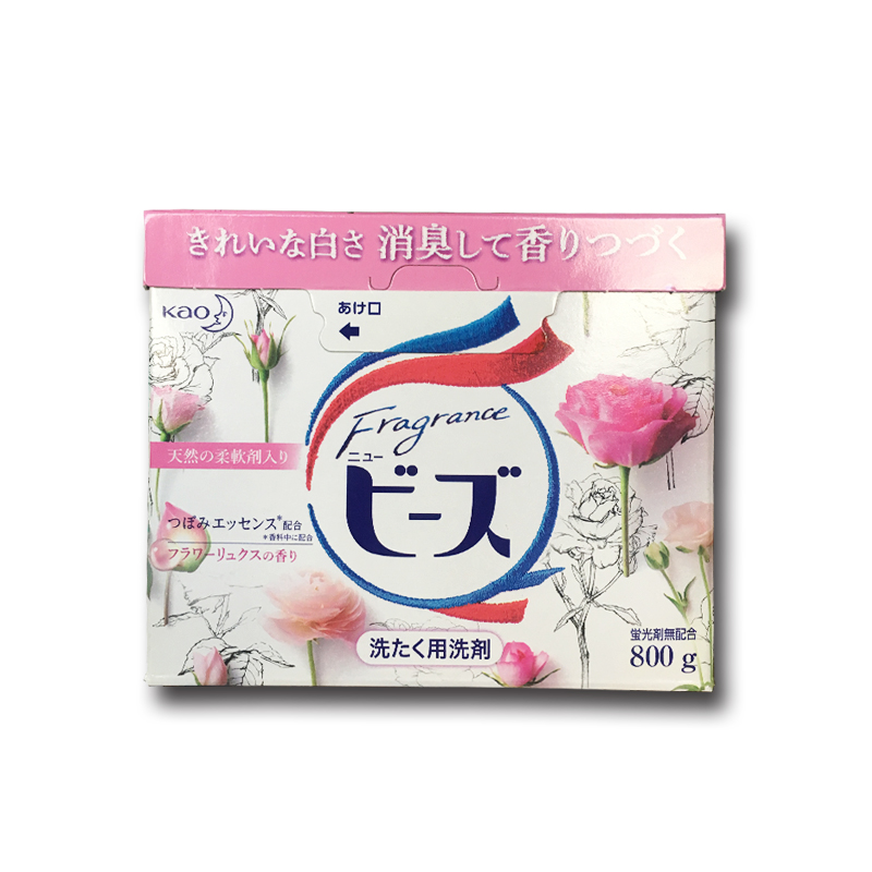 日本正品KAO花王天然酵素洗衣粉原装进口玫瑰铃兰果香柔顺剂800g