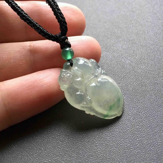 冰种飘阳绿翡翠金猴捧寿 商品图6