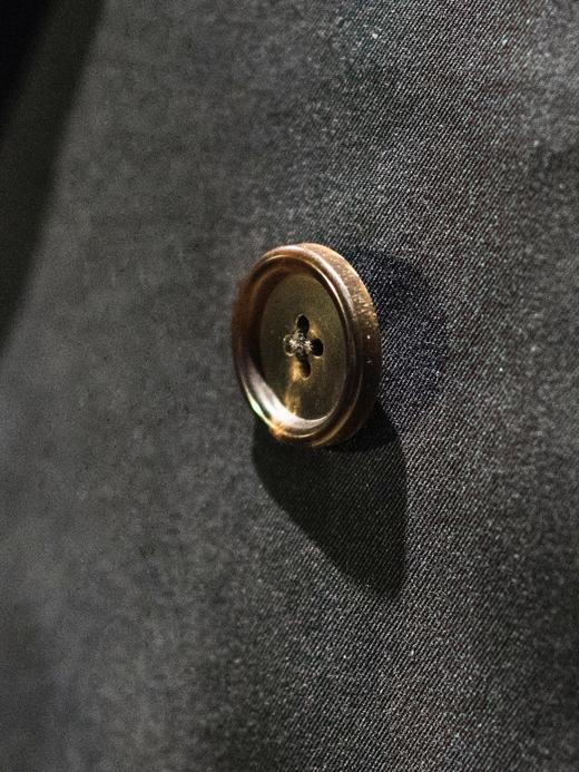 Westminster 插肩袖款日本防渗雨嘎巴甸藏蓝色战壕风衣 商品图9