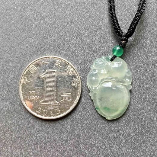 冰种飘阳绿翡翠金猴捧寿 商品图3