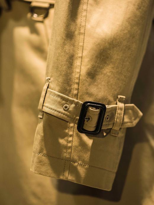 Westminster 插肩袖款日本防渗雨嘎巴甸卡其色战壕风衣 商品图14