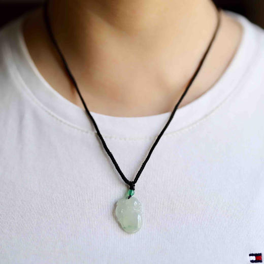 冰种飘阳绿翡翠金猴捧寿 商品图8