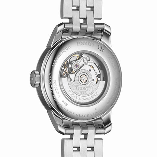 天梭 TISSOT力洛克系列钢带机械女表 T006.207.11.126.00 商品图3