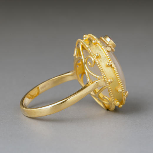 辽代白玛瑙“鸿运当头”戒指 商品图4