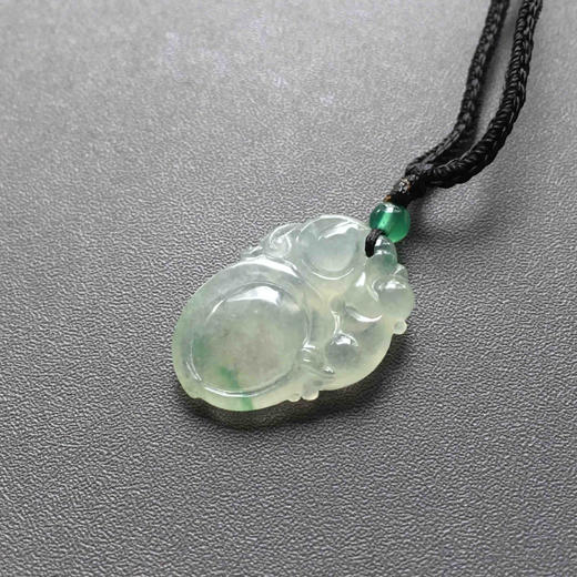 冰种飘阳绿翡翠金猴捧寿 商品图4