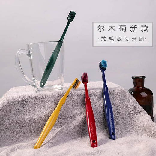 【买2包邮】韩国AMORTALS尔木萄情侣牙刷软毛细宽头成人家用牙缝刷竹炭两只装 商品图1