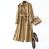CS-T-YL-97033新款英伦风经典高端气质双排扣腰带中长款风衣TZW 商品缩略图1