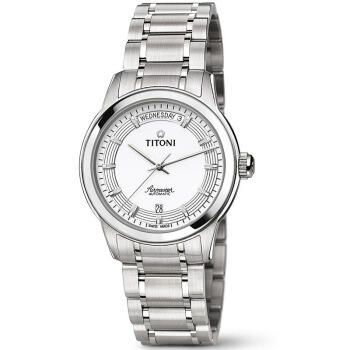 时计廊瑞士梅花titoni瑞士手表空霸airmaster系列机械男表93933s366