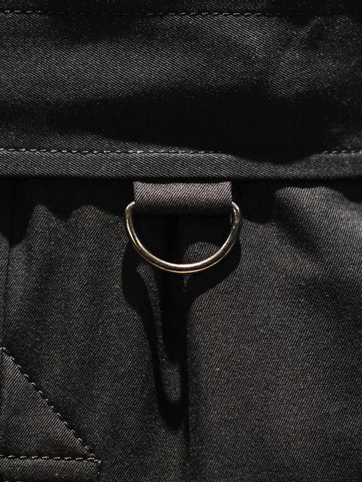 Westminster 插肩袖款日本防渗雨嘎巴甸藏蓝色战壕风衣 商品图8