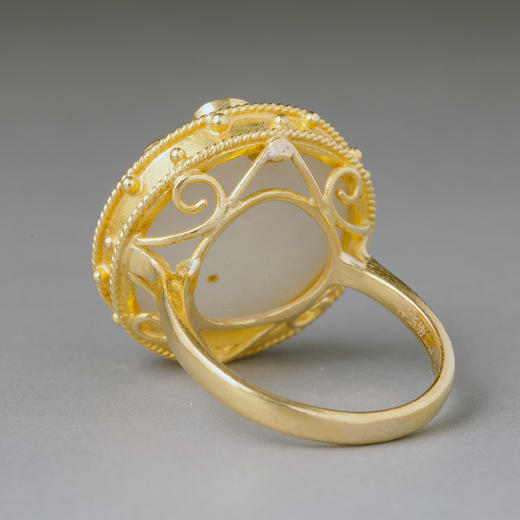 辽代白玛瑙“鸿运当头”戒指 商品图5