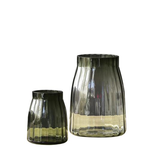 碧轩现代简约透明玻璃花瓶摆件 欧式轻奢玻璃客厅插花花瓶餐厅装饰品 商品图5