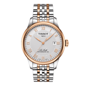 天梭 TISSOT 力洛克系列钢带80机芯机械男士腕表 T006.407.22.033.00