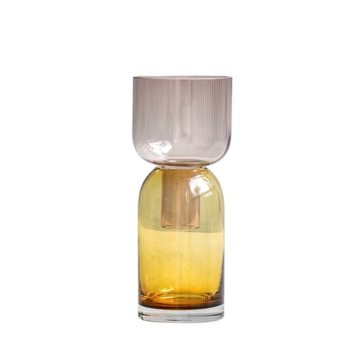 碧轩现代简约创意漏斗花瓶轻奢玻璃花瓶摩登家居客厅餐桌插花瓶摆件 商品图5