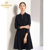 乔万尼秋季气质修身收腰单排扣伞摆X型风衣外套女中长款EN3A339 商品缩略图1