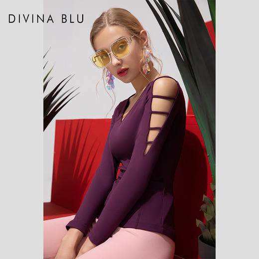 DIVINA BLU 马德里系列  马德里七分袖03   迪唯纳瑜伽领悟长袖 商品图4