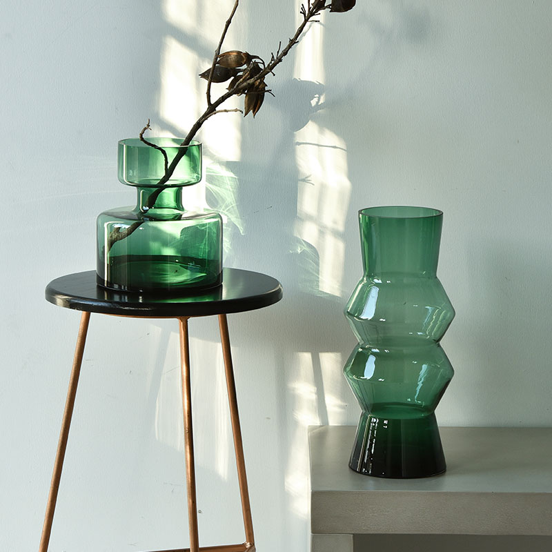 碧轩创意玻璃花瓶透明家居客厅水培插花瓶摆件北欧餐桌装饰品摆设轻奢