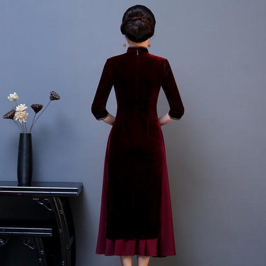 QQ-9233原创春季新款中国风刺绣旗袍 商品图2