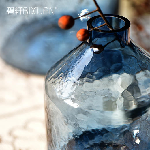 碧轩现代轻奢玻璃花瓶摆件 家居装饰品酒店样板间花器餐桌客厅 商品图4