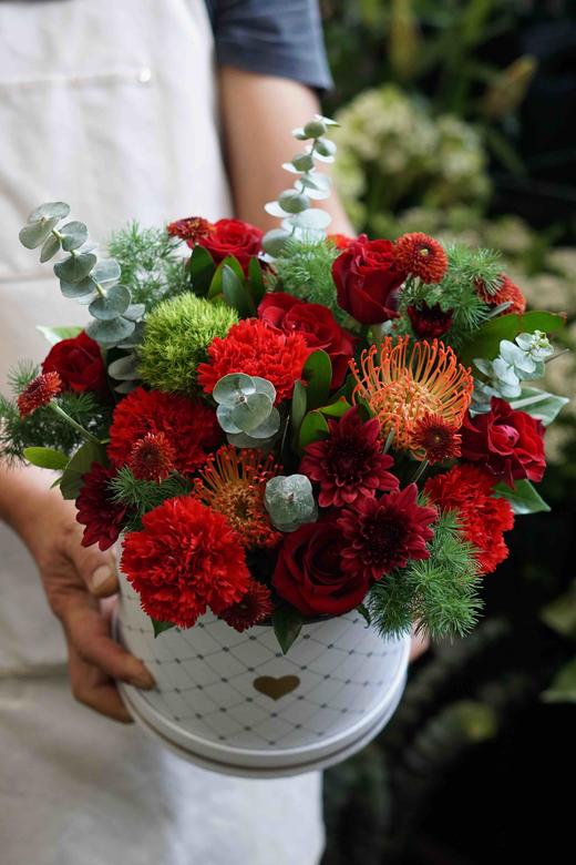 【教师节花礼】大号抱抱桶 150（红、橙、紫三种色系） 商品图2