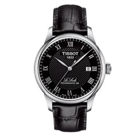 天梭 TISSOT 力洛克系列皮带80机芯机械男士腕表 T006.407.16.053.00