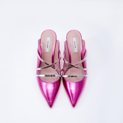 lost in echo 2019女春款细交叉条带尖头细跟穆勒鞋 商品图3