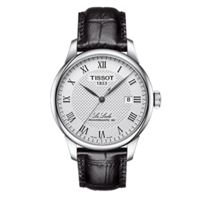 天梭 TISSOT 力洛克系列皮带80机芯机械男士腕表 T006.407.16.033.00