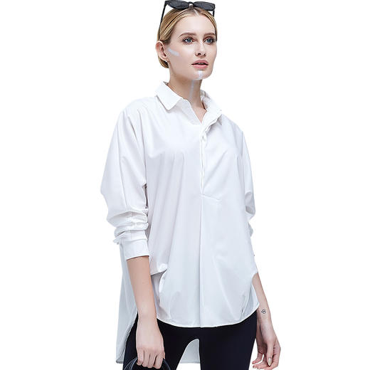 Supield素湃衬衫女设计感小众女上衣轻熟衬衣长袖秋装女 商品图4