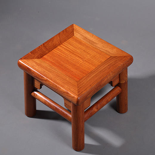 白酸枝无束腰小方凳【富贵凳】1000-014-00 - 红木家总部