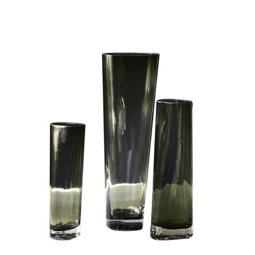 碧轩现代简约玻璃花瓶摆件 手工出口玻璃花瓶餐厅客厅卧室桌面装饰品 商品图4