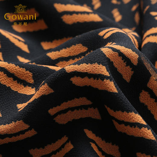 乔万尼春秋装几何图案时尚宽松气质领带上衣长袖衬衫EN3C387 商品图2