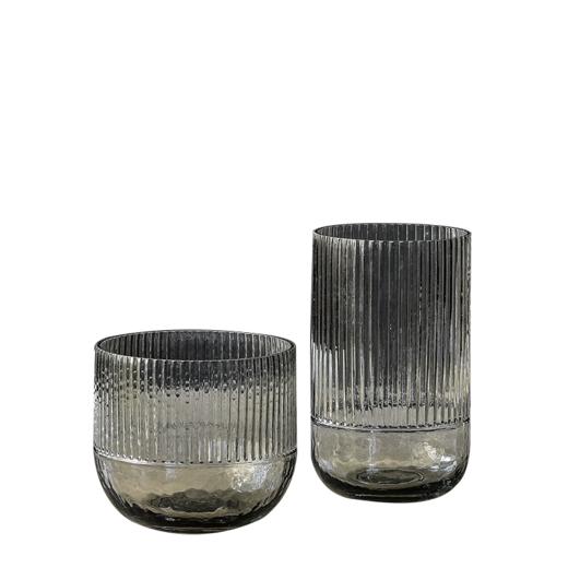 碧轩现代轻奢玻璃花瓶摆件 家居装饰品酒店样板间花器餐桌客厅插花瓶 商品图5